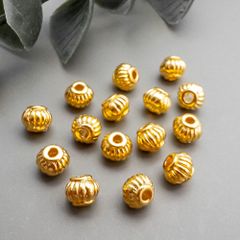 ＊40個＊ スペーサービーズ 約5x4mm メタルビーズ ランタン 合金製 ニッケルフリー bz049s