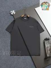 【今日WTO】DIOR 260g レター小ロゴ鈴蘭プリント T-QG49