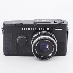 希少・オリンパスペンＦＴブラックペイント 38mmＦ1.8付 ハーフサイズカメラのPEN FTブラックとF.Zuiko Auto S 38mm f1.8