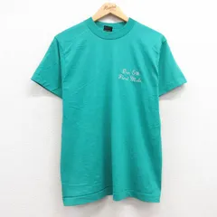 M/古着 フルーツオブザルーム 半袖 ビンテージ Tシャツ メンズ 90s First mate クルーネック 青緑 25jul10 中古