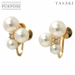 超安い】 真珠 アコヤパール タサキ TASAKI イヤリング 中古