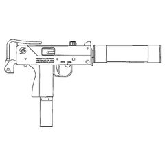 【8月5日発売予定】マルゼン ガスブローバックサブマシンガン イングラム M11 サプレッサー＆ガンケースセット