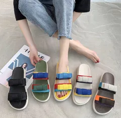 【人気商品】　リボンメッシュサンダル♡