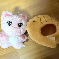 LE SSERAFIM(ルセラフィム・ルセラ) サクラ 人形 ぬいぐるみ ぬい キャットビーンズ + たいやきハット