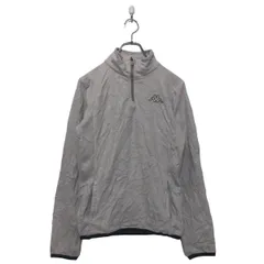 Kappa フリース ジャケット L グレー ブラック カッパ プルオーバー 古着卸 アメリカ仕入 a603-5985