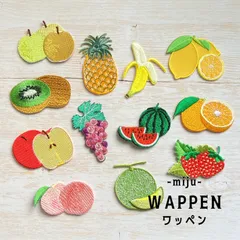 フルーツ11種★アイロン刺繍ワッペン