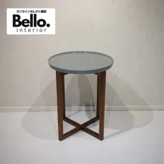 ACTUS アクタス LUNAグレー 円形サイドテーブル