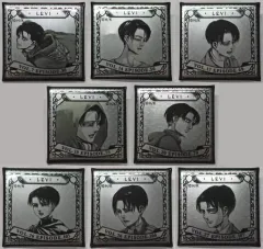 【中古】バッジ・ピンズ 全8種セット 「進撃の巨人 ”MEMORIAL FRAGMENT” リヴァイバースデー2021 トレーディングスクエア缶バッジ」
