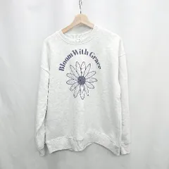 ◇ ⊇ MONO-MART モノマート 裏起毛 長袖 トレーナー サイズL グレー レディース E  【1502180079399】のサムネイル