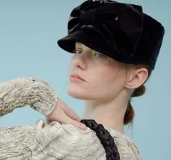 AWESOME NEEDS(オーサムニーズ) ベルボーイ リボンキャップ AWESOME NEEDS BELLBOY CAP RIBBON WOOL 4BKS084 (ハンチング