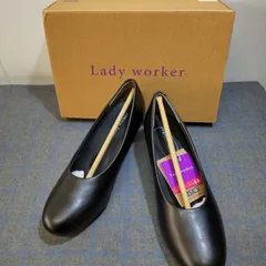 新品　asics　アシックス　Lady worker　パンプス　LO-17060　3E　22.5cm　ブラック　L1107
