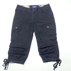 バーバリー ブルーレーベル ノバチェック カーゴパンツ ブラック 黒 38サイズ Burberry