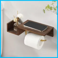 【特価セール】おしゃれ トイレパーホルットペーダー 棚付き 木製 取り付け簡単 紙器巻 二式取り付け方法 KITTIES(クラフトキティ) （ウォト材） CRAFT