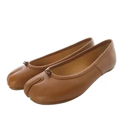 マルタンマルジェラ 22 Martin Margiela 22 メゾンマルジェラ タビ Tabi 足袋 バレエシューズ パンプス フラット レザー 36 ブラウン S58WZ0042 /YO12