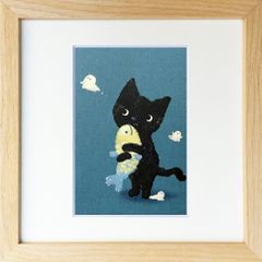GINO中村 おやおや 猫の木版画 - メルカリ