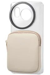 人気  エレコム AQUOS sense8 (SH-54D / SHG11) ケース ハイブリッド カバー 軽量 薄型 ポーチ付 一眼レフカメラ用 カメラレンズフィルター対応 SHARP評価検証済 グレージュ PM-S234CAMPGBのサムネイル