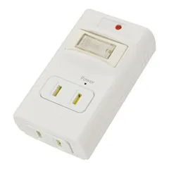 【新品・3営業日で発送】OHM オーム電機 発煙ガードタップ(雷ガード／ホコリシャッター／2個口／ホワイト) HS-A2PH-W