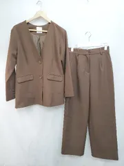 ◇ PAGEBOY ページボーイ ALICIA シングル スーツ セットアップ 上下 サイズS ブラウン レディース P  【1405290006784】のサムネイル