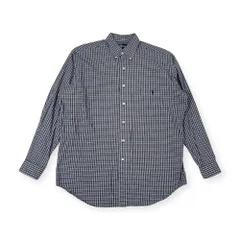 90s Ralph Lauren ラルフローレン BLAIRE コットン チェック BD ボタンダウン 長袖 シャツ M/メンズ ビンテージ