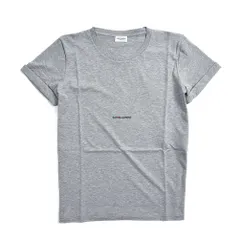 SAINT LAURENT サンローラン / ロゴ Tシャツ 半袖 ラウンドネック コットン100％ グレー 370482のサムネイル