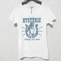 未使用 HYSTERIC GLAMOUR ヒステリックグラマー ヒスガール プリントTシャツ カットソー 0143CT01900 FREE ホワイト レディース 古着 中古 USED