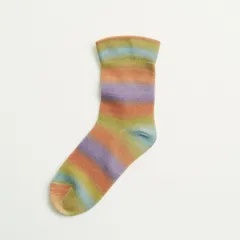 ひえとり靴下 シルク×オーガニックコットン APRICOT