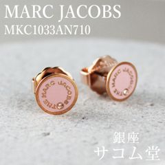 ≪夏休み直前セール★19日0：00まで≫【 新品・未使用 】 マークジェイコブス ピアス レディース ロゴ入り スタッドピアス THE MEDALLION STUDS MARC JACOBS シンプル 両耳用 正規品 銀座サコム堂 