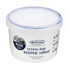 【5セット】 岩崎工業 抗菌スクリュートップキーパー500浅型 B-2271KNX5