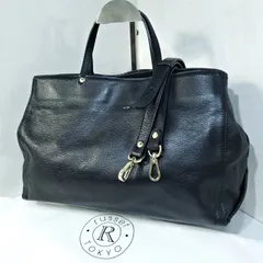 【美品】ラシット russet 2way レザー 本革 肩掛け ショルダーバッグ ハンドバッグ ブラック 黒 5922559e20250113
