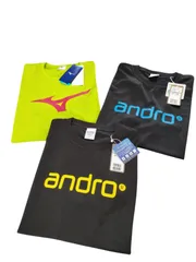 ミズノ アンドロ◆ブランド ゲームシャツ 3枚セット 卓球 半袖Tシャツ JTTA  ナパTシャツ