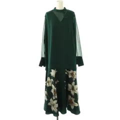 アメリヴィンテージ Ameri VINTAGE 3WAY ADELA LAYERED DRESS ワンピース マキシ ロング ブラウス 2点セット S 緑 グリーン /AT ■OS