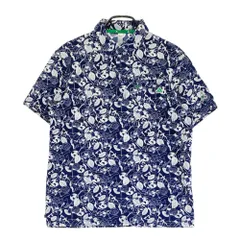 サイズ：XL ADIDAS GOLF アディダスゴルフ HS9055 シアサッカー　半袖ポロシャツ 総柄 ネイビー系 [240101495173] ゴルフウェア メンズ ストスト