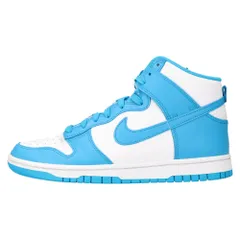 NIKE ナイキ DUNK HI RETRO LASER BLUE ダンクハイ レトロ レーザーブルー ハイカットスニーカー シューズ ホワイト/ブルー US8.5 DD1399-400