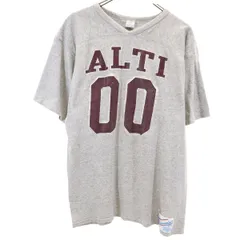 Champion チャンピオン 80s ヴィンテージ USA製 トリコタグ 88/12 半袖 シングルステッチ ナンバリング Tシャツ L グレー メンズ 古着