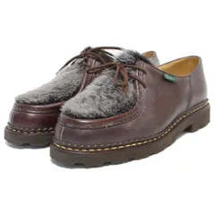 Paraboot パラブーツ チロリアンシューズ ブラウン系 40(25.0cm) MICHAEL ミカエル ミンクファー レースアップ レザー シューズ 靴 マニッシュ クラシカル 大人 きれいめ【レディース】【中古】のサムネイル