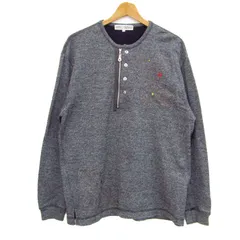 アンジェロガルバス スウェット トレーナー トップス ハーフジップ メンズ Lサイズ グレー ANGELO GARBASUS 【中古】