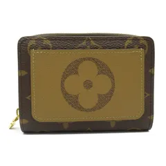 ルイ・ヴィトン LOUIS VUITTON ラウンド財布 ポルトフォイユ・ルー ラウンド財布 M81461 モノグラムリバース PVCコーティングキャンバス ポルトフォイユ・ルー ユニセックス Used A