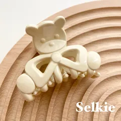 ♡くまちゃんヘアクリップ♡Ivory