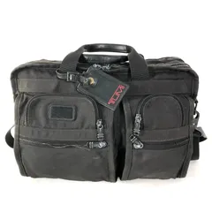 美品_TUMI ビジネスバッグ／ダークグレー／ナイロン製／ショルダーベルト未使用 美品_TUMI ビジネスバッグ／ダークグレー／ナイロン製