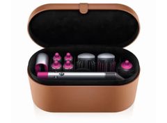 中古非常に良いDyson Airwrap Complete ニッケル／フューシャ 収納ボックス付き (HS01 COMP FN)