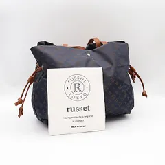 良品 ラシット ナイロン レザー モノグラム  バッグ 2000000 NSK INU