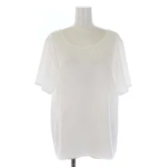 イヴサンローラン YVES SAINT LAURENT シャツ ブラウス プルオーバー シアー 半袖 S 白 ホワイト /DK ■GY19のサムネイル