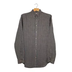 【MAGEE'S】 長袖ボタンダウンシャツ｜XLサイズ｜メンズ｜グリーンチェック｜クラシカル｜リラックスシルエット