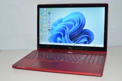 中古ノートパソコン Windows11+office 爆速SSD256GB 富士通 AH77/S core i7-4712HQ/メモリ8GB/15.6インチ/タッチパネル/カメラ/ブルーレイ