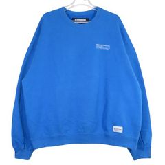 NEIGHBORHOOD ネイバーフッド 24SS PLAIN SWEAT SHIRT LS 241FPNH-CSM01 プレーン スウェット シャツ ロングスリーブ ブルー クルーネック トップス スエット サイズXL julz
