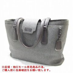 ※併売商品※◆中古状態良好◆TUMI【トゥミ】トートバッグ PVC レザー グレー PCケース付 男女兼用　M1033
