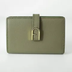 新品 フルラ FURLA 2つ折り財布 フロー ウォレット セージ