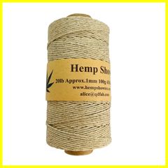 【人気商品】130m巻 100g(Hemp100%) twine麻紐1mm (原色Natural) SHOW】Hemp 【HEMP