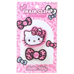 【メール便】ハローキティ ヘアアクセ ラメキラヘアクリップ ギャルアート ピンク サンリオ カミオジャパン 前髪クリップ キャラクター グッズ 