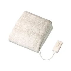 コイズミ 電気毛布 敷毛布 ラビットファー調 丸洗い可 140×80cm KDS-50231R 1